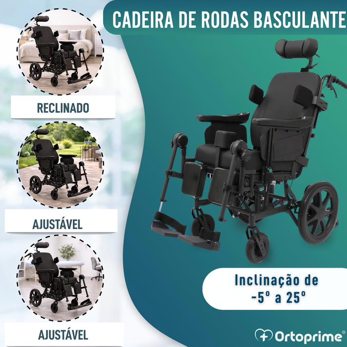 Cadeira de Rodas Basculante de Posicionamento | Anti Úlceras