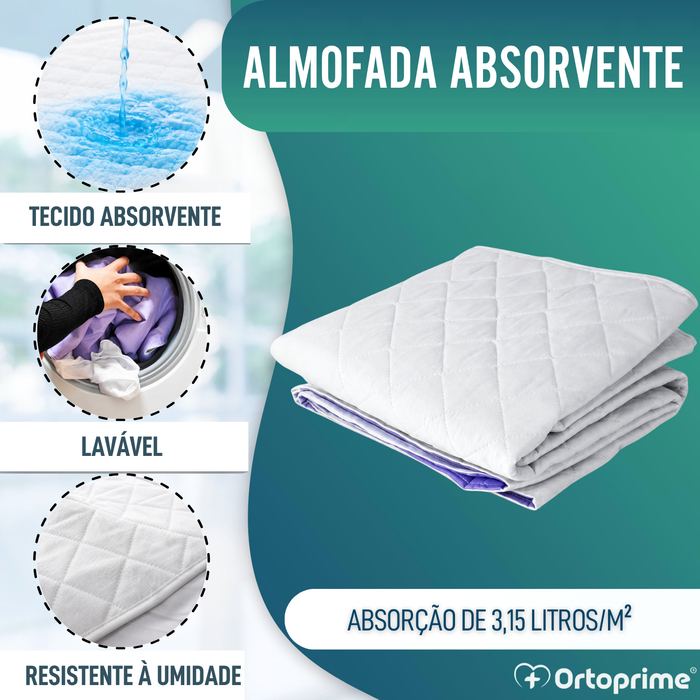Capa Económica Absorvente e Lavável para Cama de 90 cm - 3,15 litros/m2