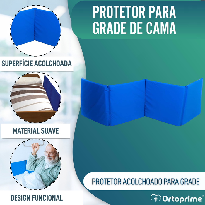 Protetor Acolchoado de Trilhos da Cama Antiqueda