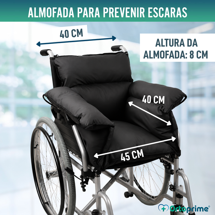 Capa Protetora Anti-Escaras para Cadeira de Rodas e Poltrona