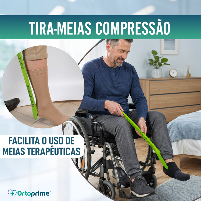 Calçador de Meias e Meias de Compressão