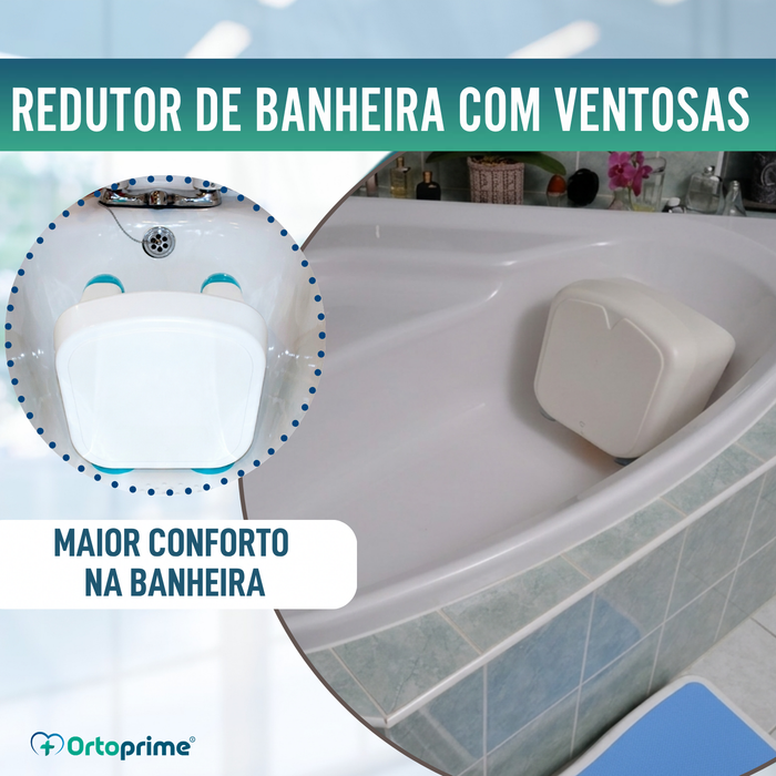 Suporte Redutor para Banheira com Ventosas - Adaptável