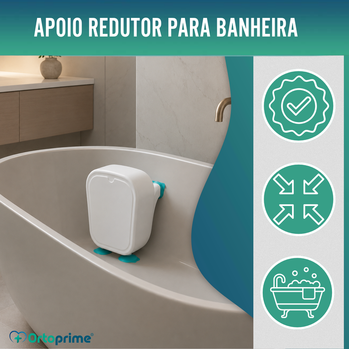 Suporte Redutor para Banheira com Ventosas - Adaptável