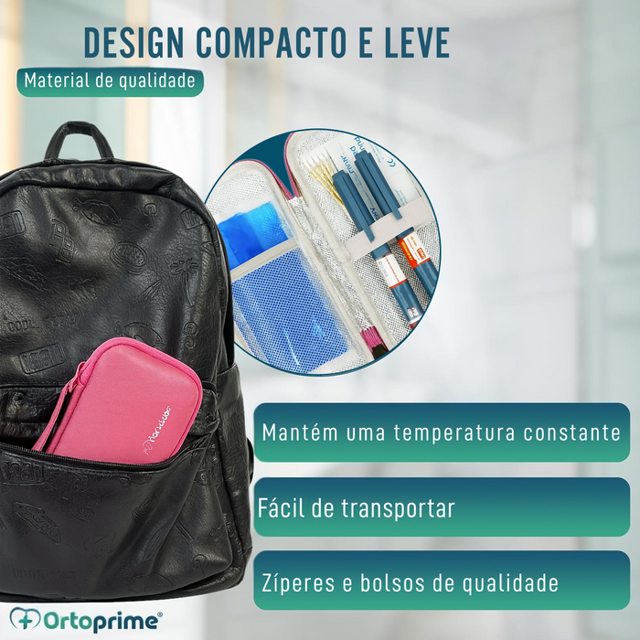 Estojo para Diabéticos | Porta Insulina com Géis de Frio