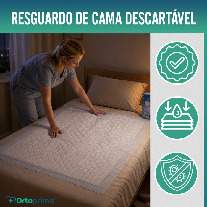 Resguardo Descartável Super Absorvente com Velo - 90x180 cm