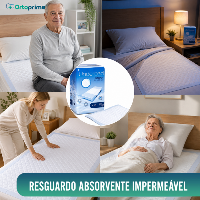 Resguardo Descartável Super Absorvente com Velo - 90x180 cm