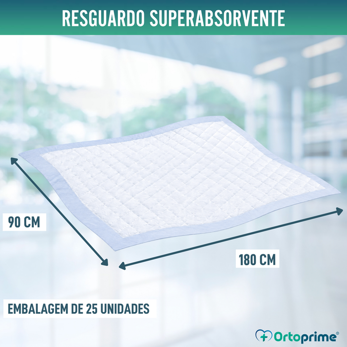 Resguardo Descartável Super Absorvente com Velo - 90x180 cm