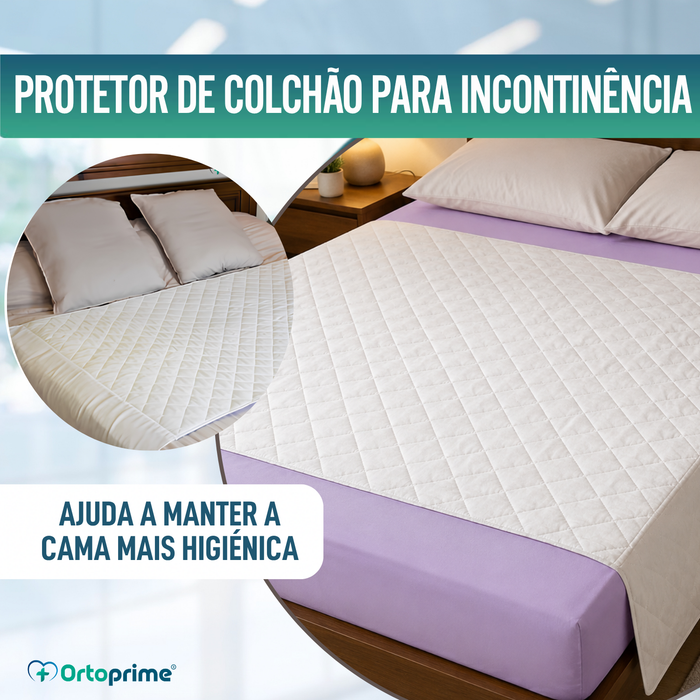 Pacote de 2 Capas Absorventes e Laváveis para Cama de Adulto com 135 cm - ECO Com Asas
