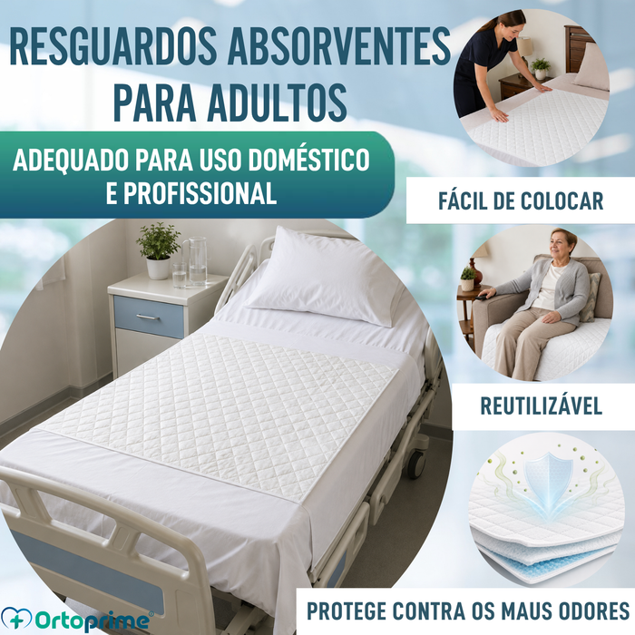 Pacote de 2 Capas Absorventes para a Cama - 4,65 Litros