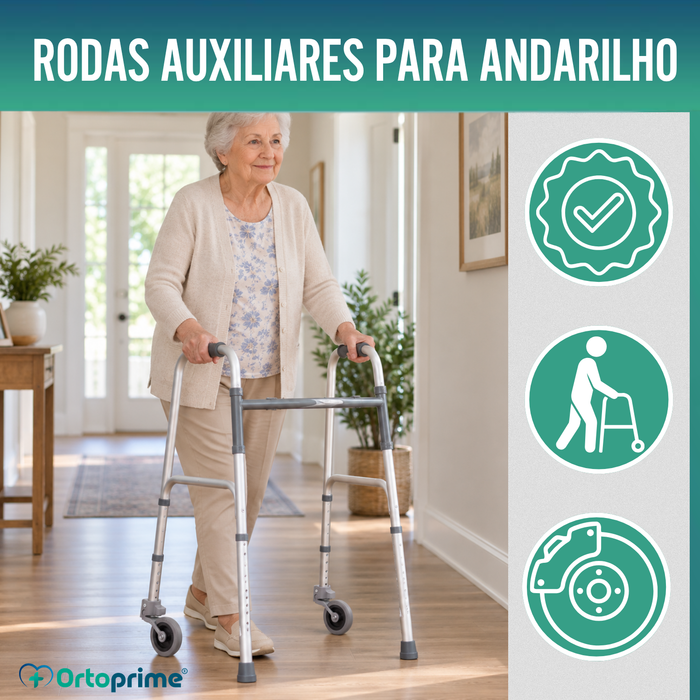 Kit de 2 Rodas para Cadeira de Rodas - 22 e 30 mm