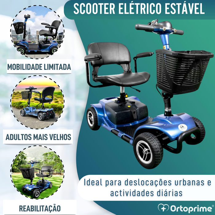 Scooter para Mobilidade Reduzida Desmontável | 4 Rodas