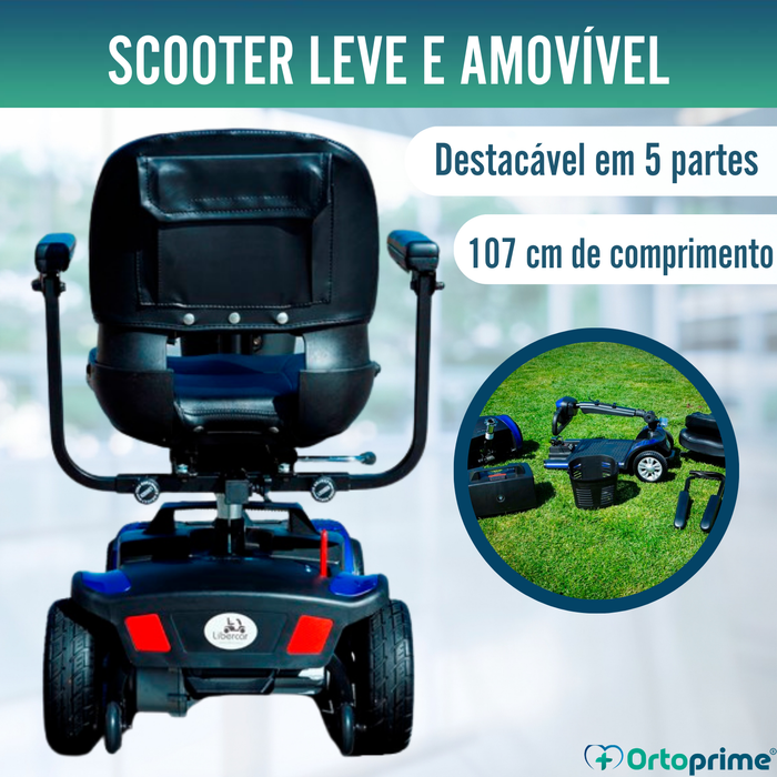 Scooter Elétrico Compacto e Desmontável | 4 Rodas