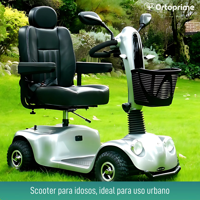 Scooter Eléctrica para Adultos | Suspensão Integral 4 Rodas