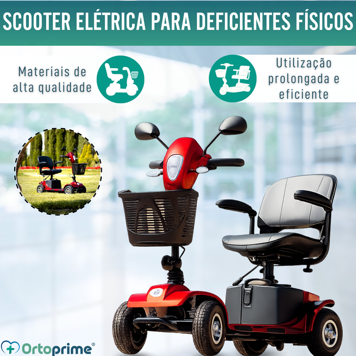 Scooter Mobilidade Reduzida Dobrável | Amortecimento Integral