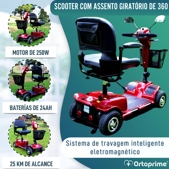 Scooter Elétrico para Deficientes | Dupla Amortização