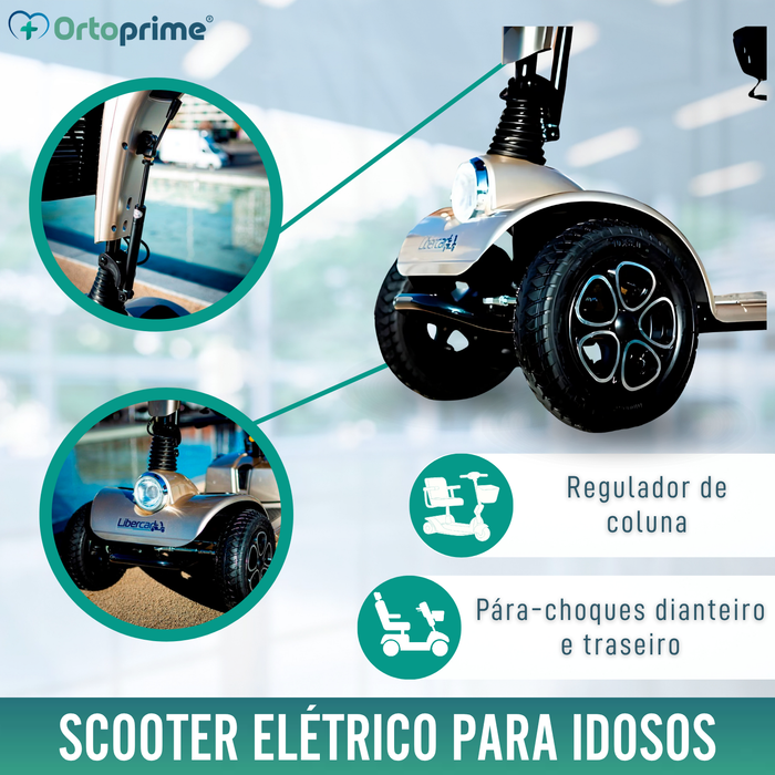Scooter Elétrica para Adultos de Alta Gama | 4 Rodas