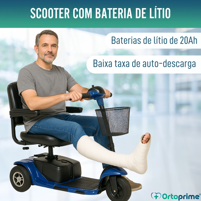Scooter Elétrico com Sistema Stand Up | 3 Rodas
