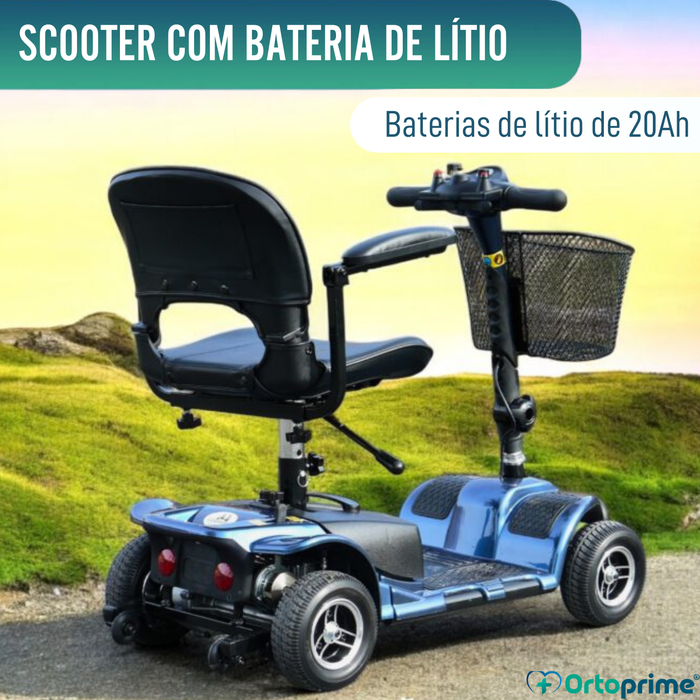 Scooter para Mobilidade Reduzida Desmontável | 4 Rodas