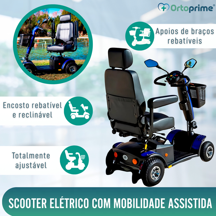 Scooter para Deficientes Compacto | Suspensão Integral