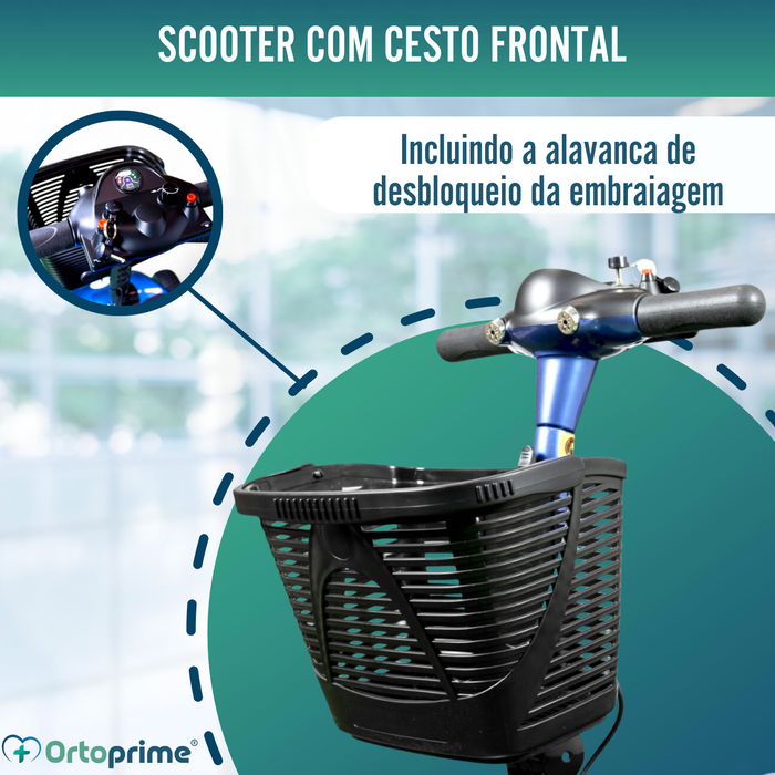 Scooter para Mobilidade Reduzida Desmontável | 4 Rodas