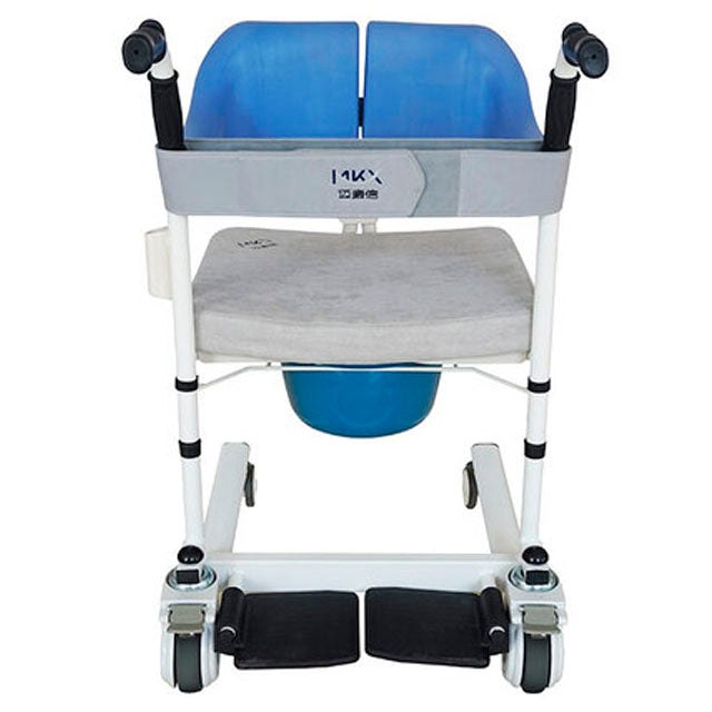 Cadeira de rodas para Duche Transferências e WC com Tabuleiro Removível