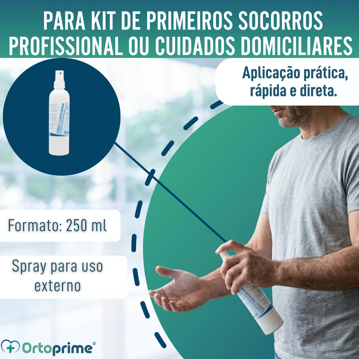 Spray Antisséptico de Clorohexidina 2% | Solução Aquosa 250 ml