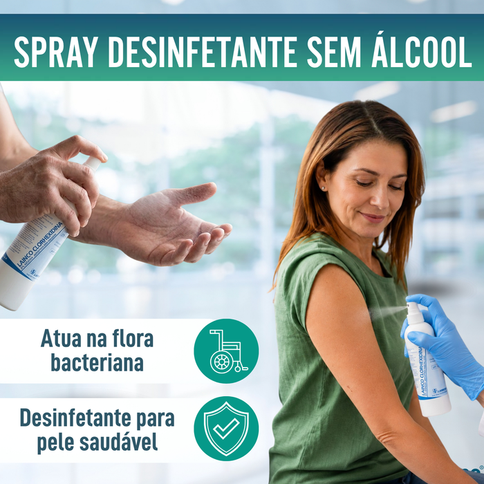 Spray Antisséptico de Clorohexidina 2% | Solução Aquosa 250 ml