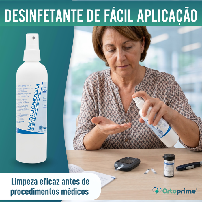 Spray Antisséptico de Clorohexidina 2% | Solução Aquosa 250 ml