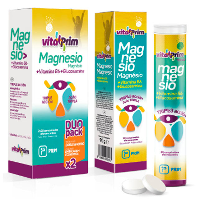 Suplemento de Magnésio com Vitamina B6 | Pacote com 40 comprimidos