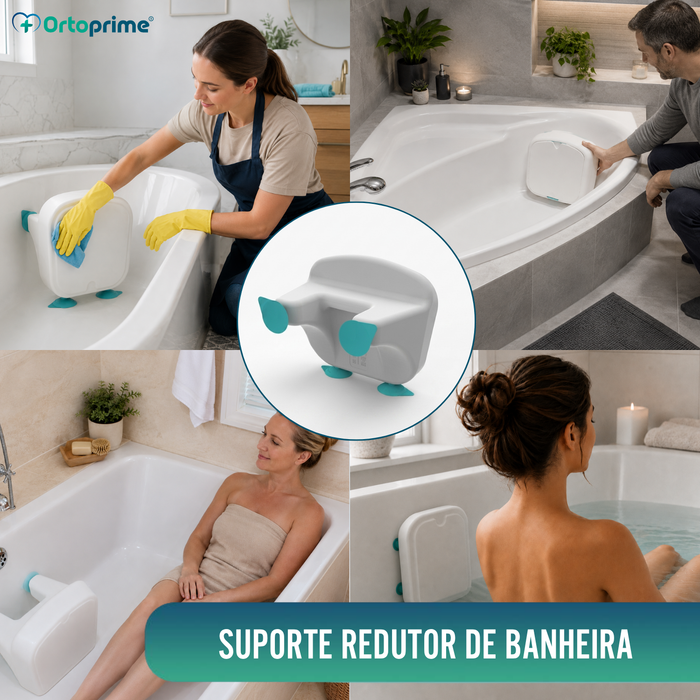Suporte Redutor para Banheira com Ventosas - Adaptável
