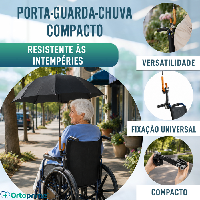 Porta-Guarda-Chuva Universal para Cadeiras e Andarilhos