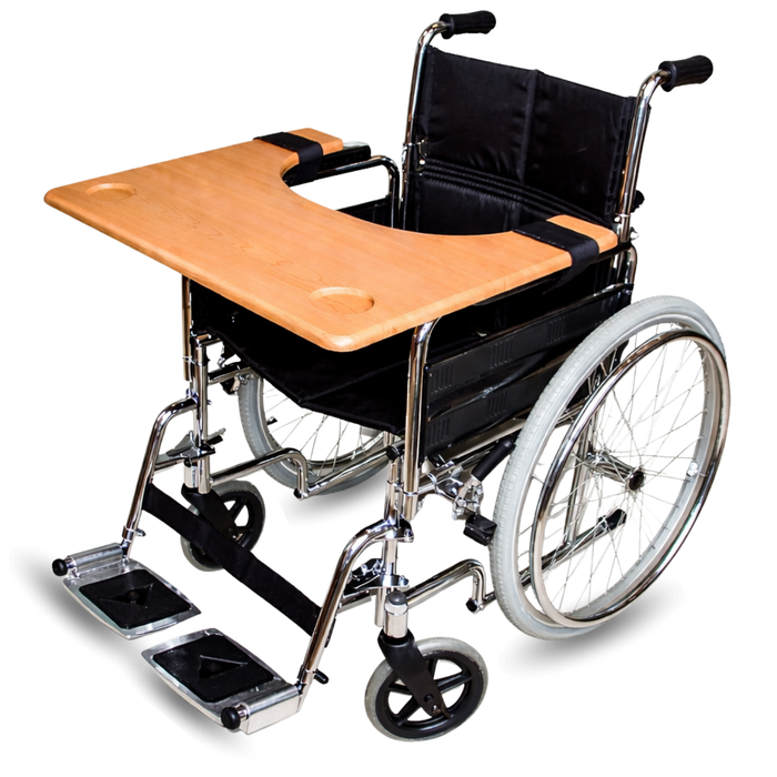 Tabuleiro para Cadeira de Rodas | Mesa com Porta-Copos