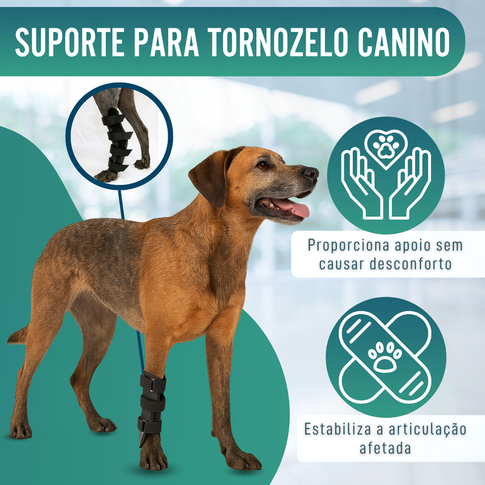 Tala Ortopédica para Cães com Lesões de Tarso e Tornozelo