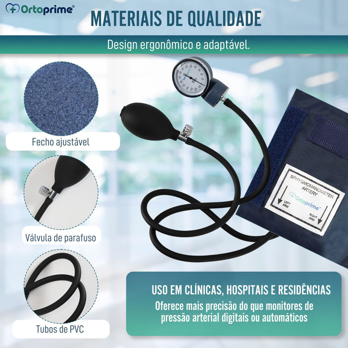 Tensiómetro de Braço Manual Profissional Esfigmomanómetro