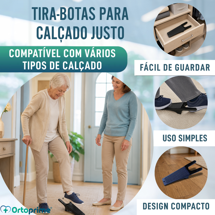 Calçador de Plástico Antideslizante Ortopédico | 13 cm