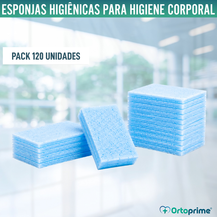 Caixa de Esponjas Descartáveis - 120 Unidades