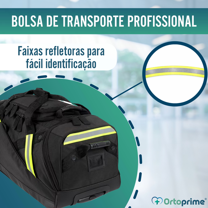 Mala Trolley Profissional de Bombeiro com Rodas EPI