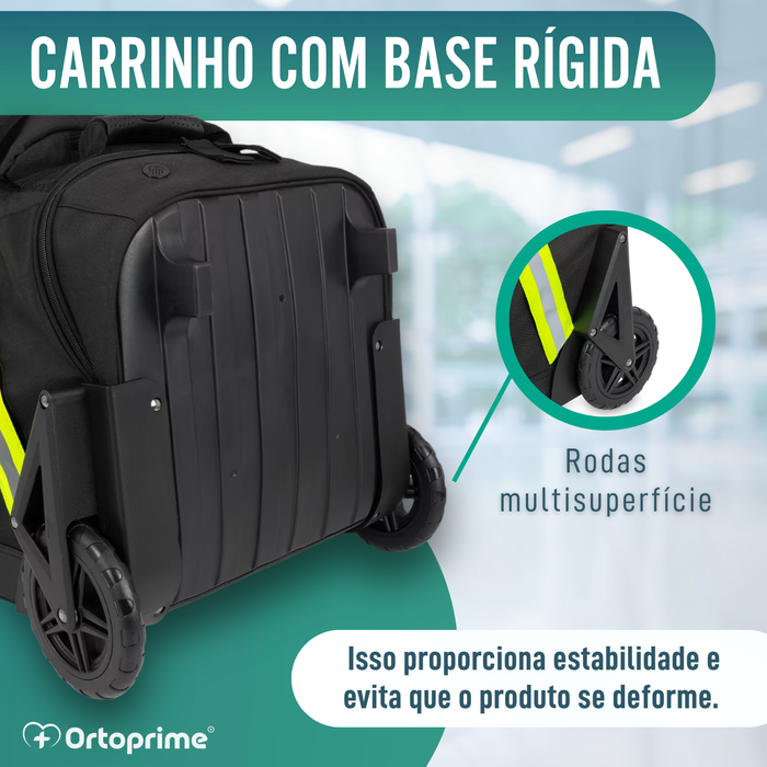 Mala Trolley Profissional de Bombeiro com Rodas EPI
