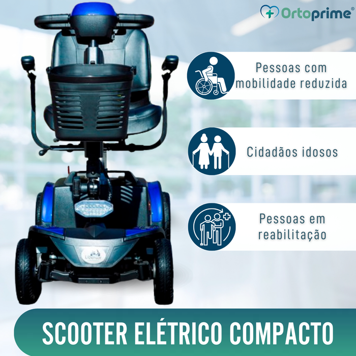 Scooter Elétrico Compacto e Desmontável | 4 Rodas