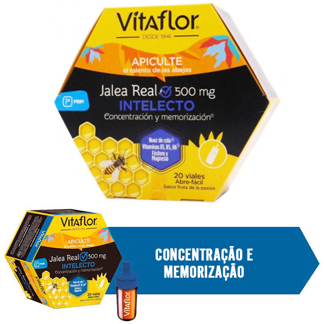 Geleia Real Vitaflor para o Intelecto Memória e Concentração