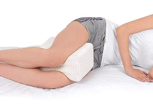 Travesseiro lombar com rodinhas nas costas para suporte de dor lombar para  dormir, almofada lombar, quadril, ciática, cintura ortopédica, anabela,  dormir, deitado ou na lateral, Branco