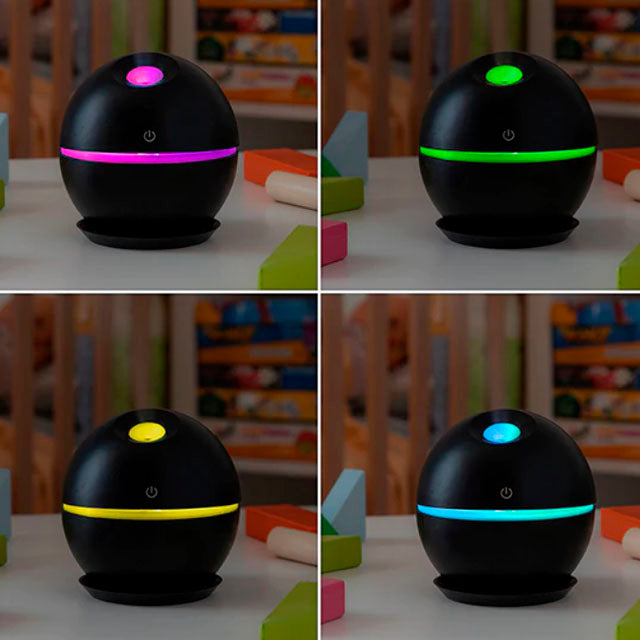 Difusor de Aromas Ultrassónico Silencioso com LED Multicolor - 130 ml