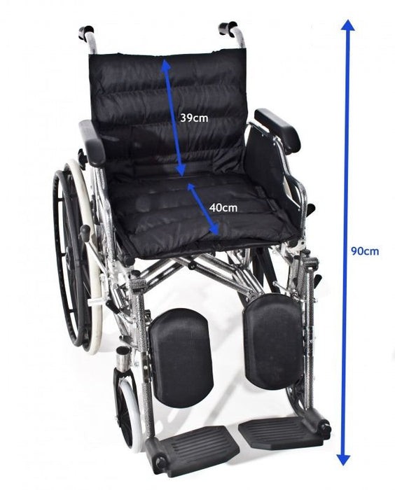 Cadeira de Rodas Dobrável de Alumínio - Rodas Removíveis