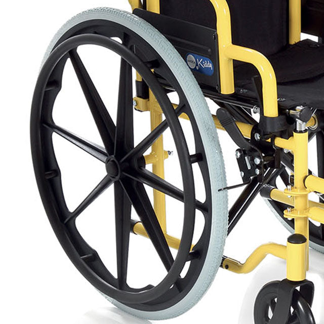 Cadeira de Rodas Dobrável para Crianças com Correia para Calcanhar