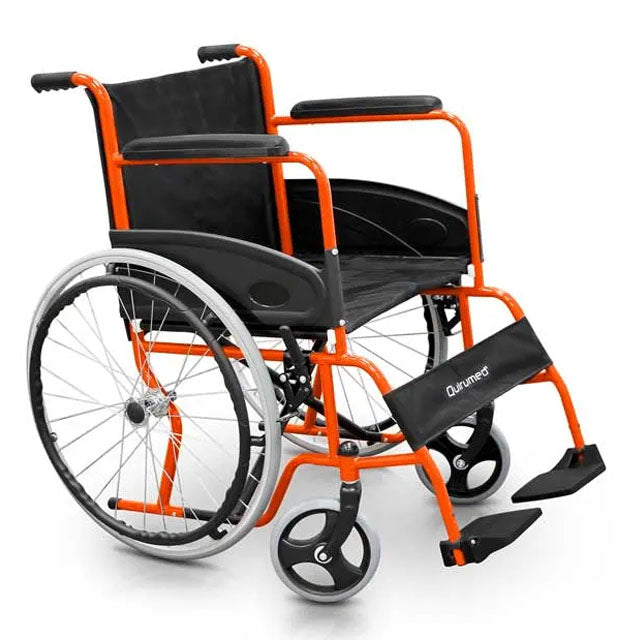 silla-de-ruedas-plegable-naranja-ortoprime